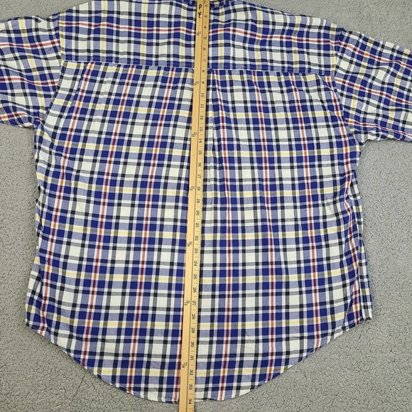 Chaps Ralph Lauren Shirt Men's XL Multicolor‎ Plaid Button Down Cotton - Picture 10 of 11